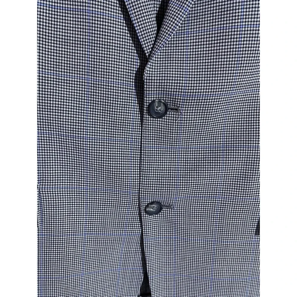 Brooks Brothers Blazer 40R Gray Wool Regent Windowpane Brookscool Sport Coat - Picture 13 of 16